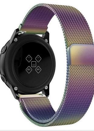 Ремінець bewatch для samsung galaxy watch 46 | 3 45mm | gear s3 міланська петля 22мм milanese loop браслет хамелеон (1020229)