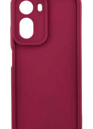 Чехол shock case для poco c81 / с81 pro бампер силиконовый бордовый