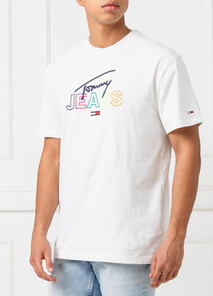 Мужская футболка tommy hilfiger script tee оригинал new !
