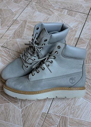 Ботинки timberland kenniston 6-inch women’s leather boots gray us 6.5 eu 37.5 sensorflex