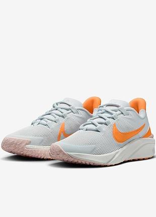 Підліткові кросівки nike star runner 4 блакитний-оранжевий р. 38,5 (устілка 24 см)