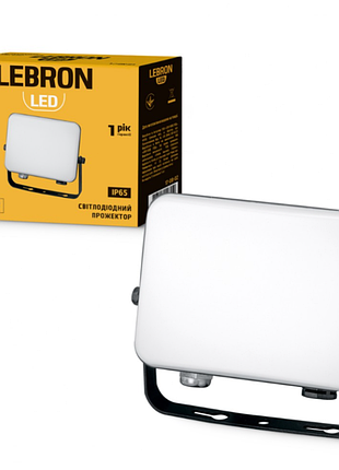 Прожектор світлодіодний lebron l-lfmd-2065 20w 6500k 1600lm 230v ip65 чорний