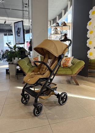 Прогулянковий візок cybex beezy 2026 колір cinnamon yellow з бампером