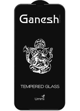 Скло ganesh (full cover) для моделей з діагоналлю екрану 6.1 iphone 13 / iphone 13 pro / iphone 14 / iphone 16e / iphone 17e