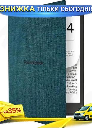 Ku обкладинка pocketbook 743 universal fit flip dark green чохол-книжка для електронної книги поліурет uni2l_k