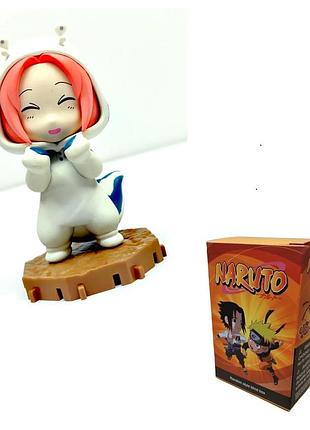 Коллекционная фигурка naruto pajamars series — сакура в пижаме, 10 см наруто в фирменной коробочке