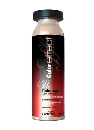 Ампула для лікування та відновлення волосся після фарбування griffus color effect post color 30ml