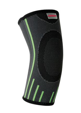 Компресійний налокітник madmax mfa-283 3d compressive elbow support dark grey/neon green (1шт.) m