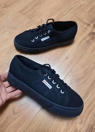 Кеды superga на платформе толстой подошве кеди
