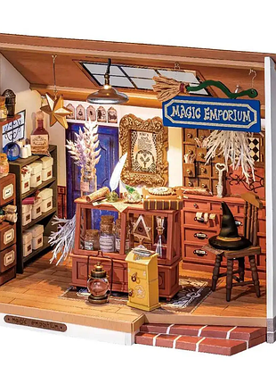 Конструктор 3d міні-будинок robotime rolife kiki's magic emporium dg155