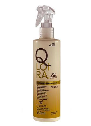 Флюїд для відновлення світлих волосся блонд griffus leave-in qloira fluido restaurador 240 ml