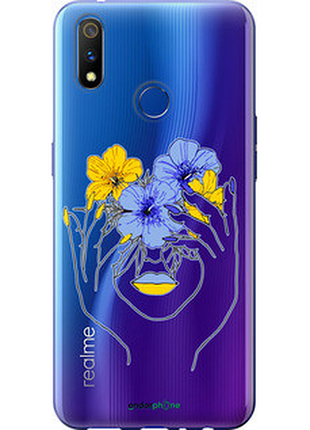 Чехол на realme 3 pro девушка v4 "5276u-1863-72104"