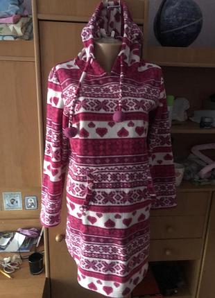 Меховушка, плюшева туника, фліс, кофта, худи, м-l. avon. слип, пижама