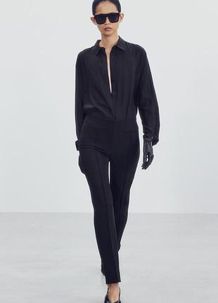 Легінси чорні zw collection з швами zara new