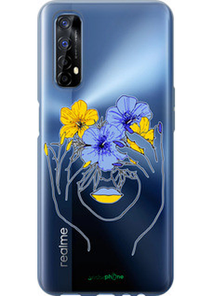 Чехол на realme 7 девушка v4 "5276u-2081-72104"