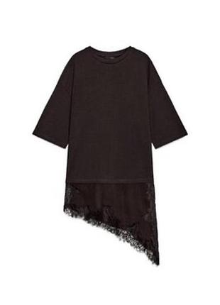 Футболка zara з мереживом