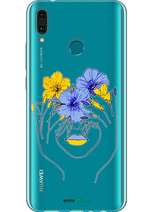Чехол на huawei y9 2019 девушка v4 "5276u-1602-72104"