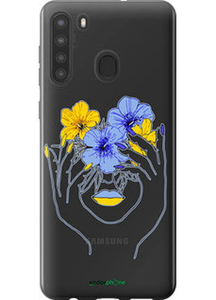 Чехол на samsung galaxy a21 девушка v4 "5276u-1841-72104"