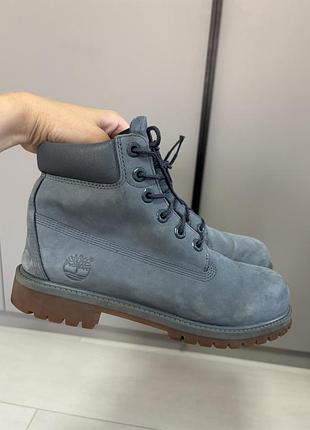 Черевики жіночі timberland демісезонні шкіряні сині р.39