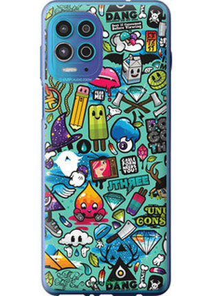 Чехол на motorola g100 стикер бомбинг 1 "693u-2359-72104"