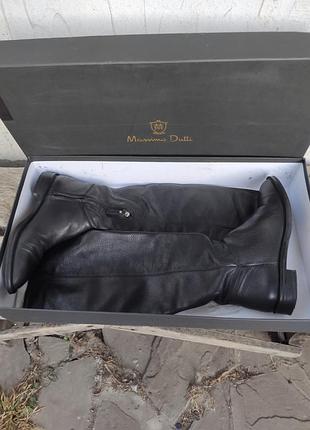 Чоботи massimo dutti високі шкіряні 3