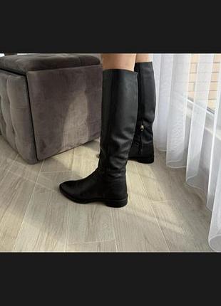 Чоботи massimo dutti високі шкіряні 10