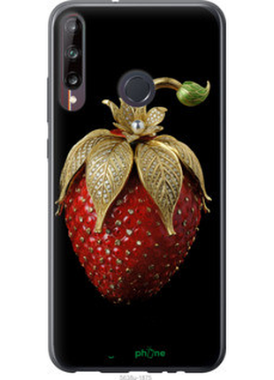 Чехол на huawei p40 lite e клубника v3 "5638u-1875-72104"