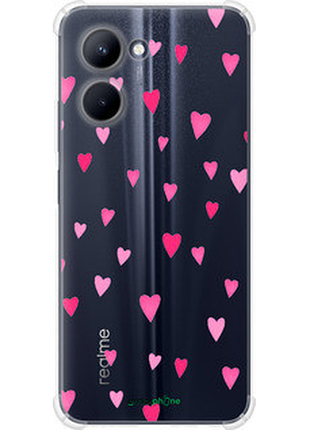 Чехол на realme c33 сердечки 2 "4763sp-2870-72104"