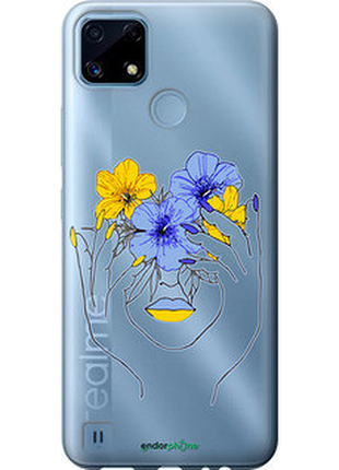 Чехол на realme c21 девушка v4 "5276u-2321-72104"