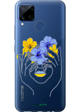 Чехол на realme c15 девушка v4 "5276u-2063-72104"