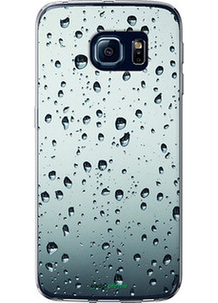 Чохол на samsung galaxy s6 edge g925f скло в краплях "8483-83104"