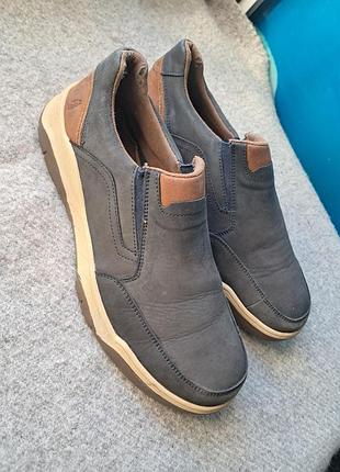 Оригинальные кожаные мужские туфли (слипоны) hush puppies размер 42,5-43