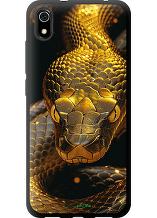 Чехол на xiaomi redmi 7a golden snake "6072b-1716-72104"