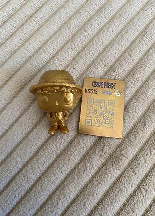 Фігурка золотий луффі vs513 kinder joy funko pop one piece / кіндер джой ван піс / golden luffy