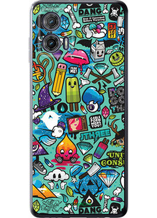 Чехол на motorola g73 стикер бомбинг 1 "693u-3196-72104"