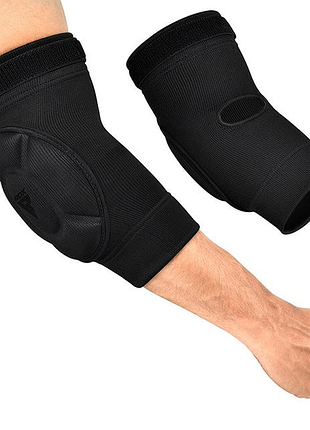 Налокотники спортивные rdx hosiery elbow foam black/black xl