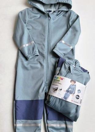 Софтшелл комбинезон на флисе lupilu 110-116 см softshell водонепроницаемый для мальчика