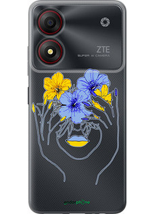 Чехол на zte blade a34 девушка v4 "5276u-3989-72104"