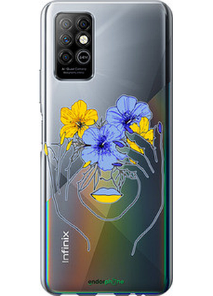 Чехол на infinix note 8 девушка v4 "5276u-2710-72104"