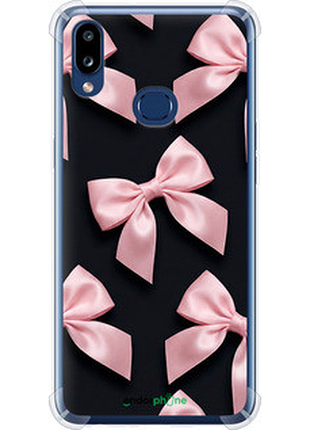 Чехол на samsung galaxy a10s a107f coquette ribbons dark coquette "6767sp-1776-72104"