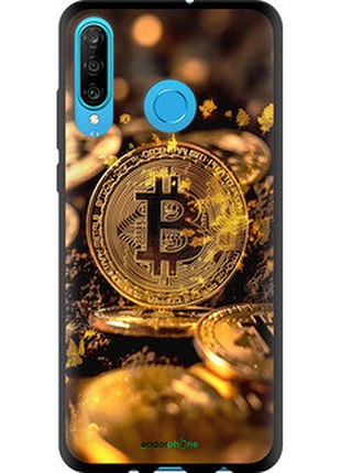 Чехол на huawei p30 lite золотая лихорадка биткойна "6089b-1651-72104"