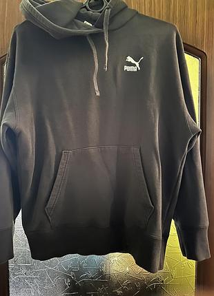 Худі puma (original) / базове чорне худі з капюшоном, розмір xs