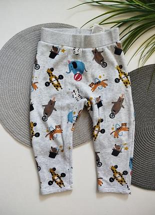 Штани для хлопчиків h&m, сірі з принтом