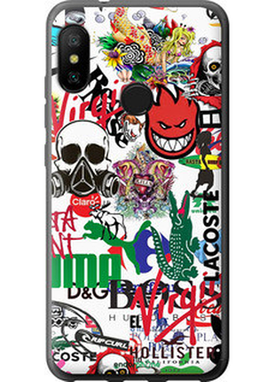Чехол на xiaomi mi a2 lite many different logos "4022u-1522-72104"