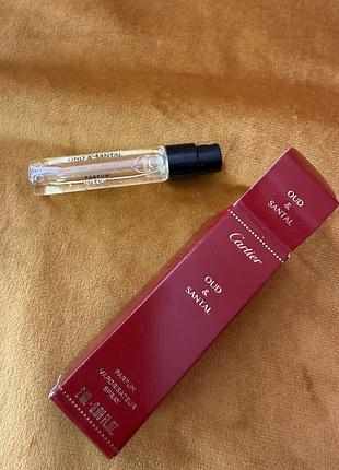Пробник парфумів cartier oud & santal 2 мл