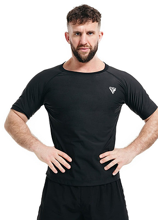 Мужская футболка rdx m1 с эффектом сауны black xl