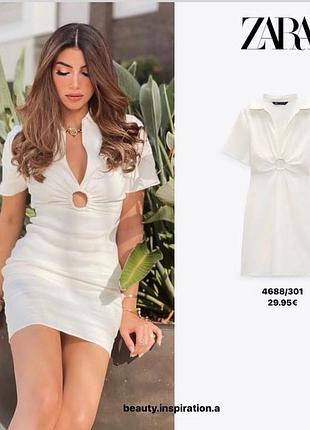 Платье zara белое 3