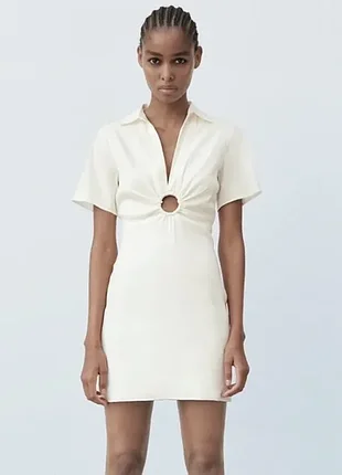 Платье zara белое 7