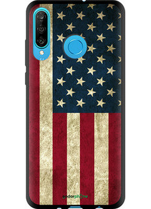 Чехол на huawei p30 lite флаг сша "395b-1651-72104"