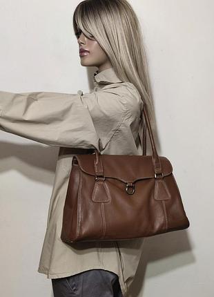 F&f leather кожаная сумка /0000h/ 3